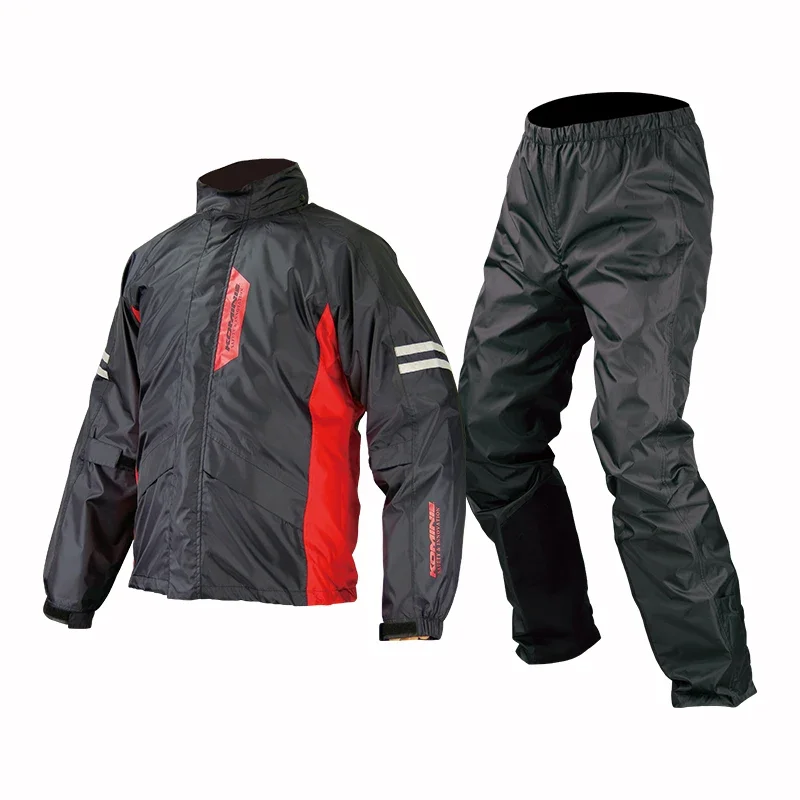 KOMINE Biker Raincoat RK-539 Men Waterproof Full Set Motorcycle Riding SplitRaincoat Windproof Outdoor Rainstorm Prevention