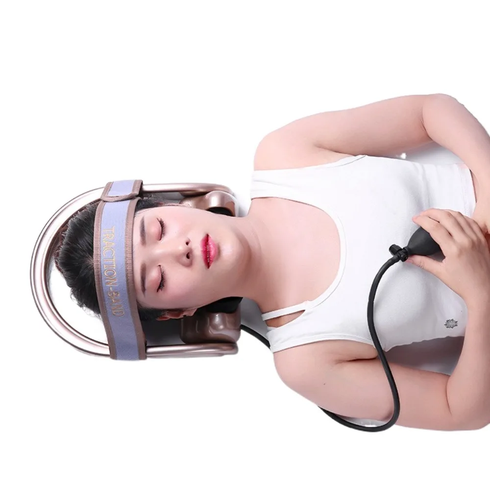 Masajeador de cuello de aire relleno para relajación, vértebra, compresión de aire ortopédica, almohada para Tractor Cervical, Estimulador muscular, masajeador elástico
