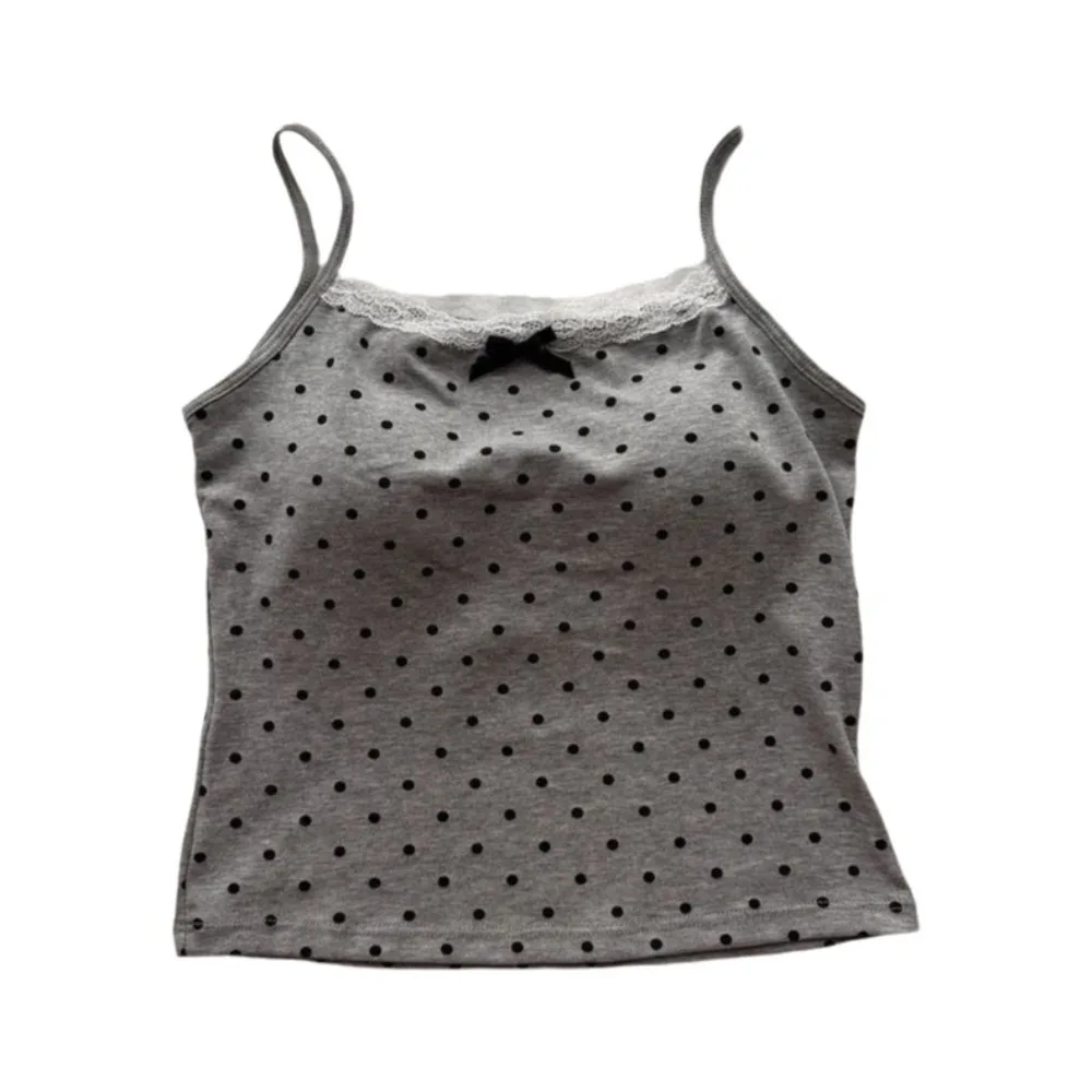 

Sweet Sleeveless Suspender Vest Slim Underwear Camisole With Padded Cups Short Vest for Women