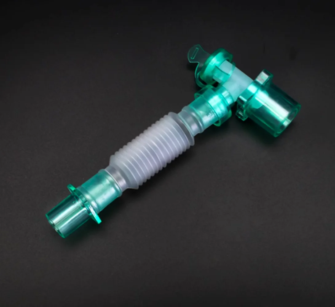 Sterile Anesthesia Breathing Circuit Thread Extension Tube Retractable Suction Tube Multifunctional L-shaped Rotary Joint