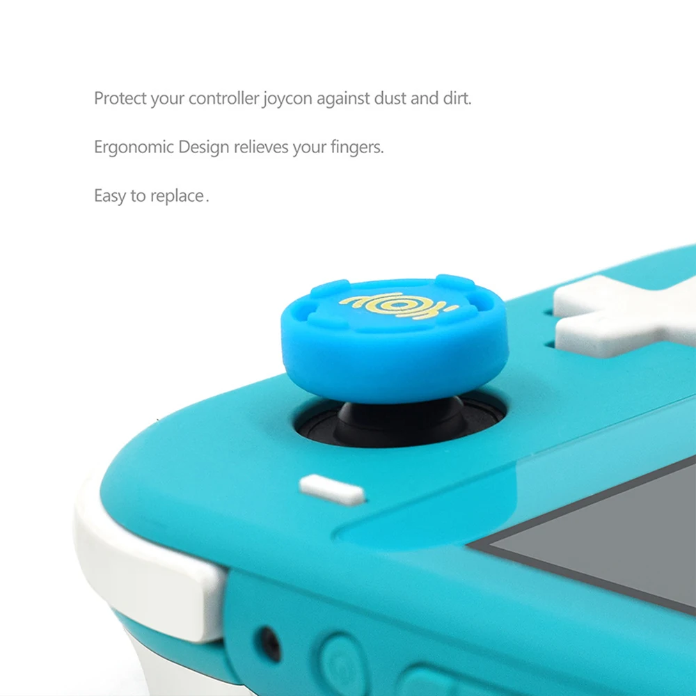 4pcs Silicone Analog Thumb Grip Caps Compatible with Nintendo Switch/Switch Lite/Switch OLED/Joystick Protective Cover