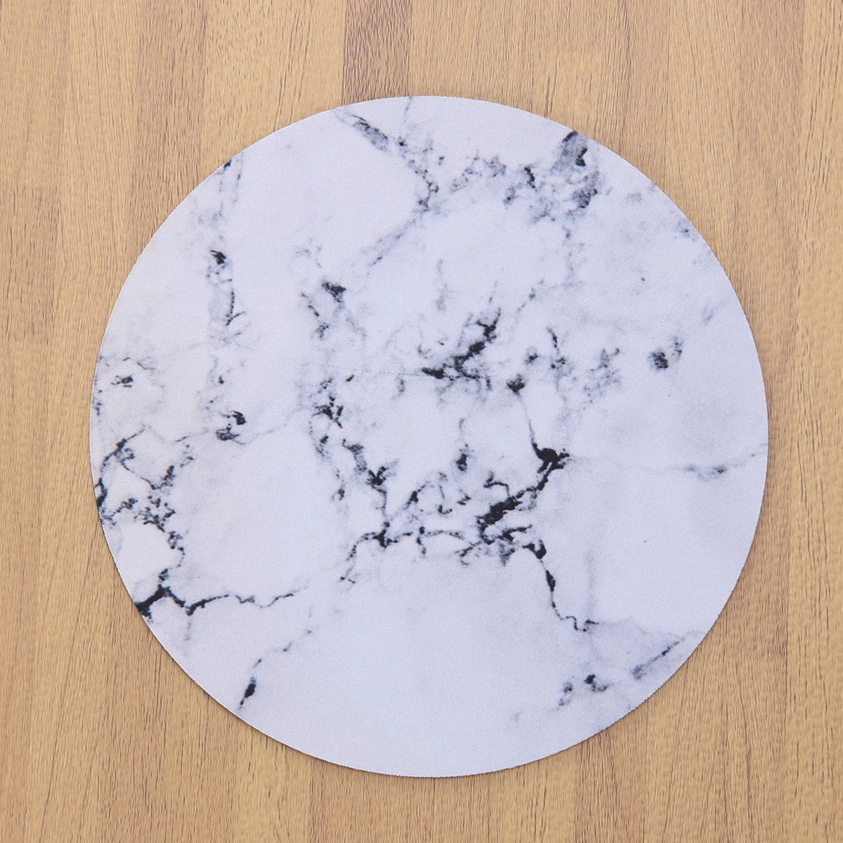 

1pc Marbling Circular Mouse Pad Computer Rubber Round Mouse Pad for Office Laptop (Marble No 4) mouse mat