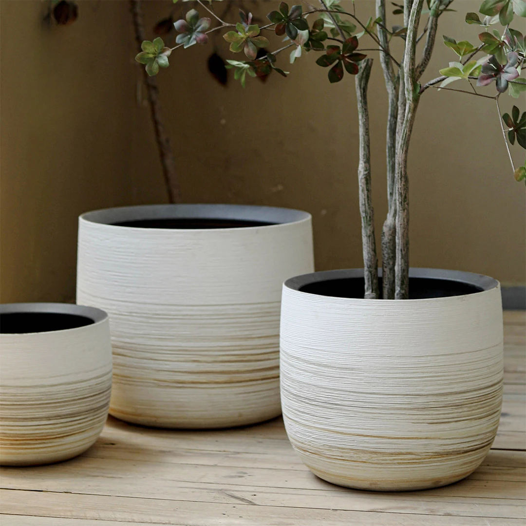 

The product can be customized.Coarse pottery flowerpot Large diameter balcony garden tree pot ceramic flowerpot large