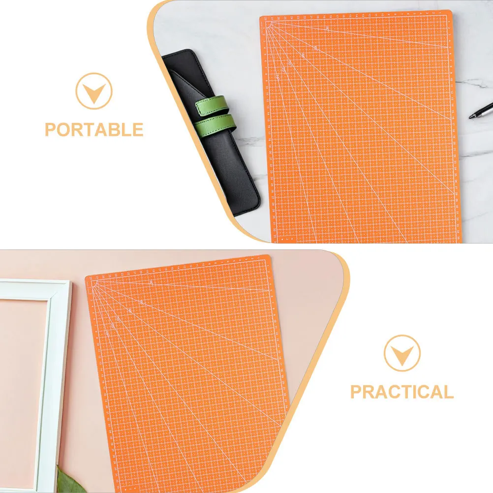 2 قطعة حصيرة قطع الحرفية مزدوجة الوجهين الخياطة اللحف النمذجة المحمولة دائم عالية الدقة سطح نظيف الخياطة قطع المجلس #5