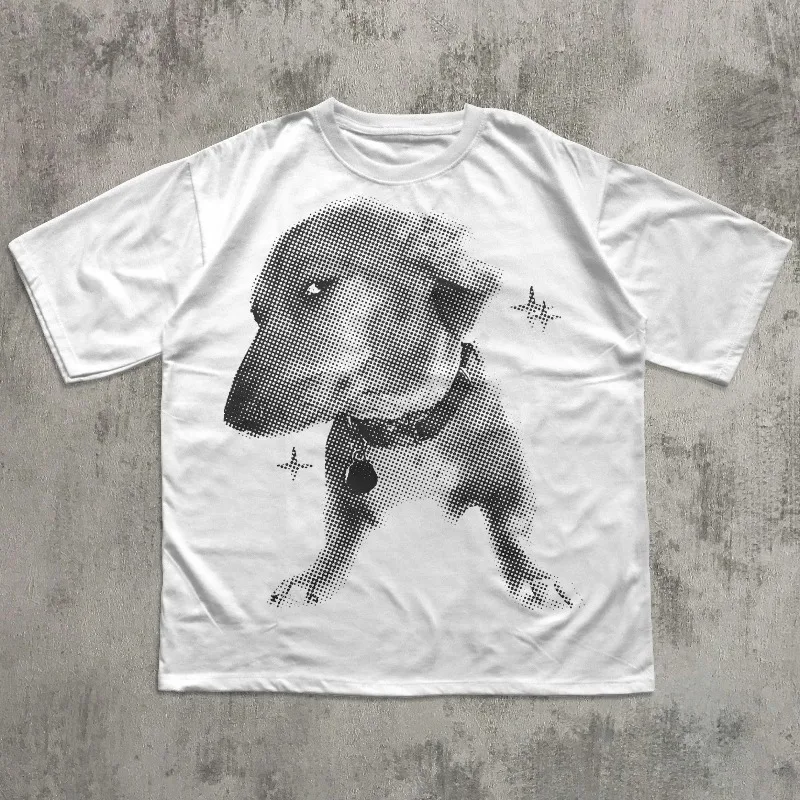 Trendy T-shirt, 2000s T-shirt, Men's T-shirt Four Seasons New Style Casual Unisex Harajuku Style T-shirt