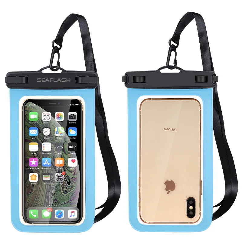 

1pc Waterproof Mobile Phone Case Universal PVC Water Proof Phone Cover Underwater Drift Diving Swimming Surfing Phone Pouch Bag