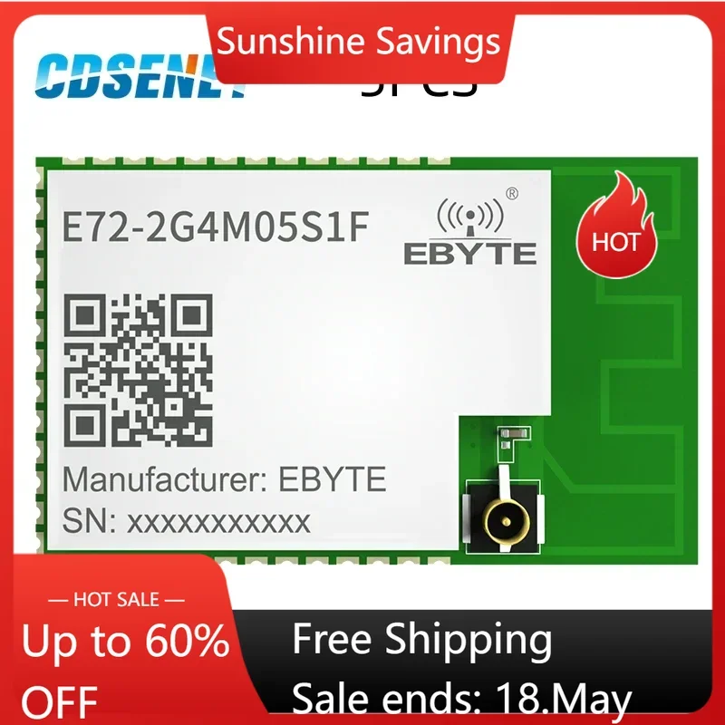 

МОДУЛЬ CC2652 CC2652RB 2,4 ГГц ZigBee 3,0 резьба BLE 5 дБм CDSENET E72-2G4M05S1F печатная плата/мультипротокольный модуль Blue-tooth RF