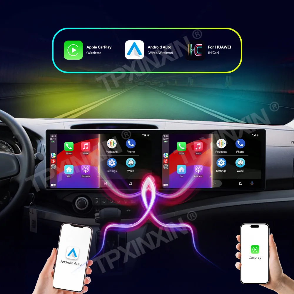 Accesorios de coche Radio para Honda CRV 2007-2013 Android Auto navegación GPS Multimedia estéreo receptor unidad principal mapas sin conexión