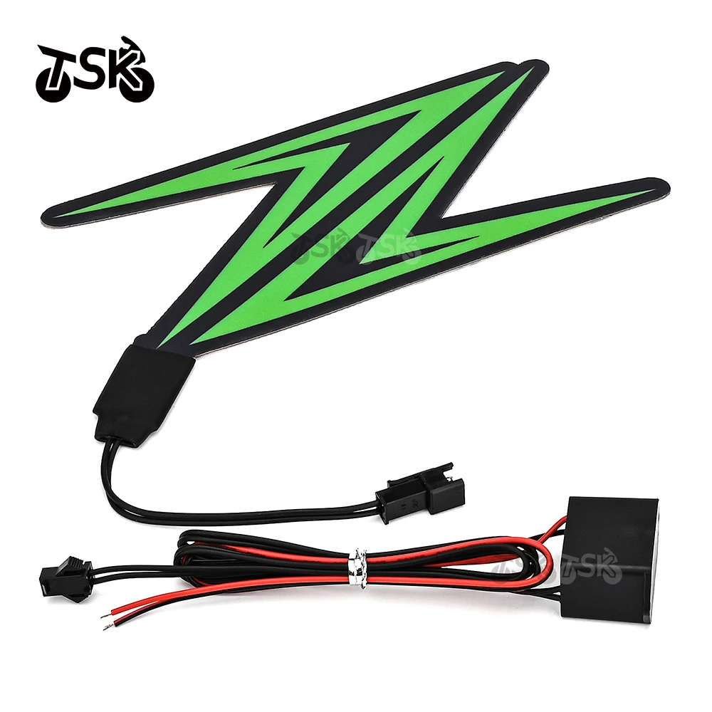 

Illuminated Sticker Lamp Mt Logo Motorcycle Sticker Fit For KAWASAKI Z H2 Z 500 Z 650 Z 900 Z 1000 Z 650RS Cold Light Lamp