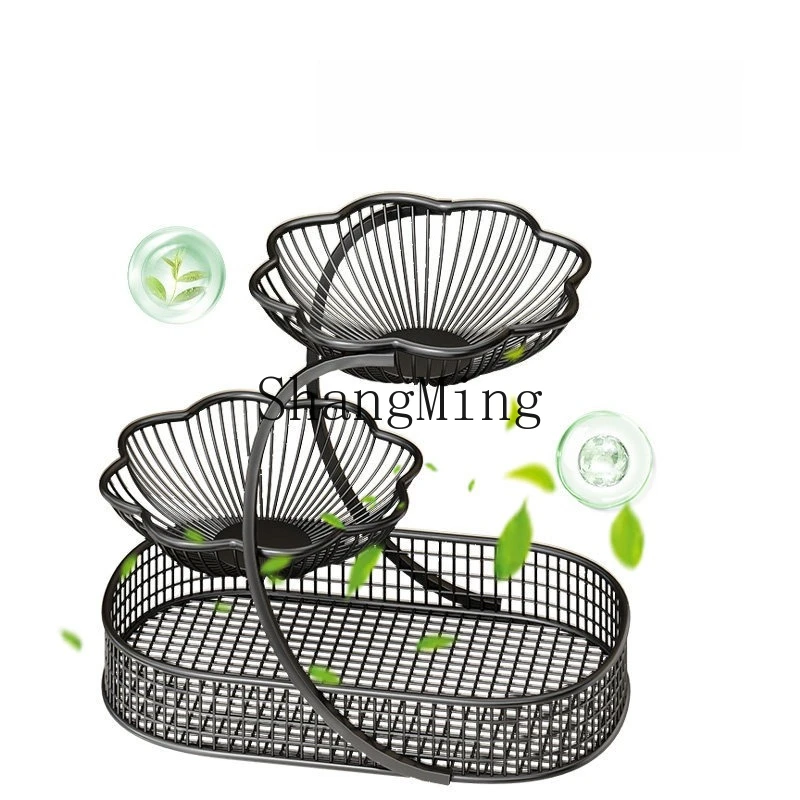 

PYH fruit plate restaurant desktop light luxury high-end fruit storage plate household living room coffee table