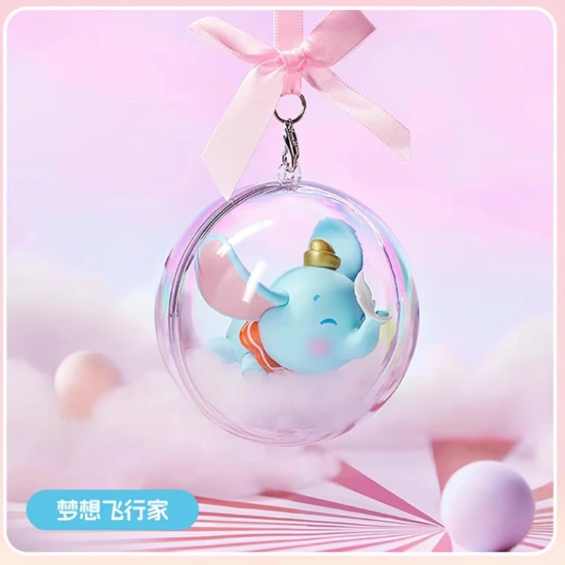 Boîte aveugle authentique Disney Dumbo Day Dream, figurine de dessin animé Kawaii, modèle de décoration de bureau, poupée jouet, cadeau d'anniversaire pour amis