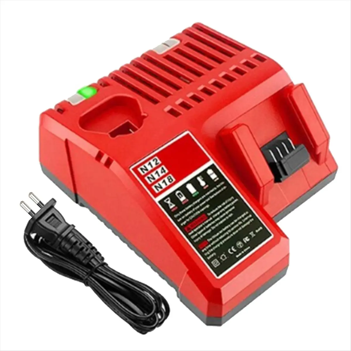 Multipurpose Li- Battery Charger for - EU Plug ABS -18C Li- Battery Charger
