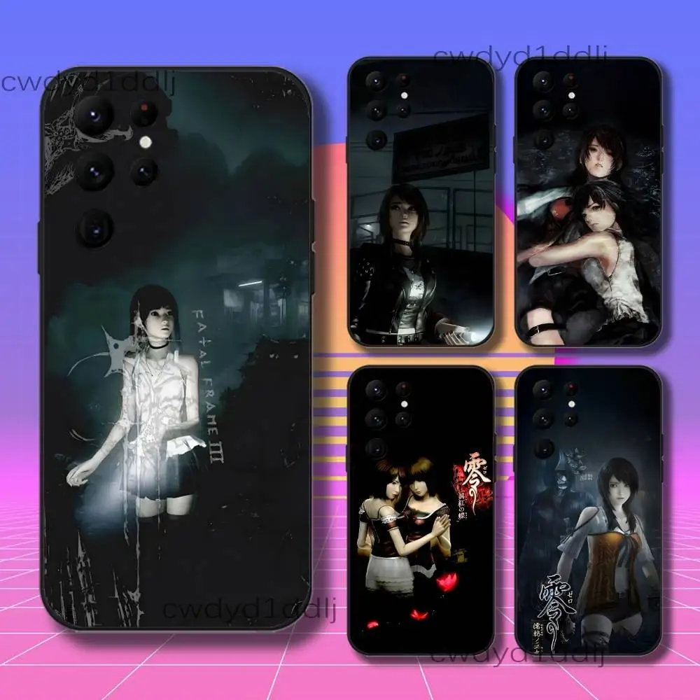 

F-Fatal Frame 2 Remake Phone Case For Samsung S10,S21,FE,S21 ,S26,S25,S24,S23,Ultra,S9,S22,Plus Black Shockproof Silicone Sof