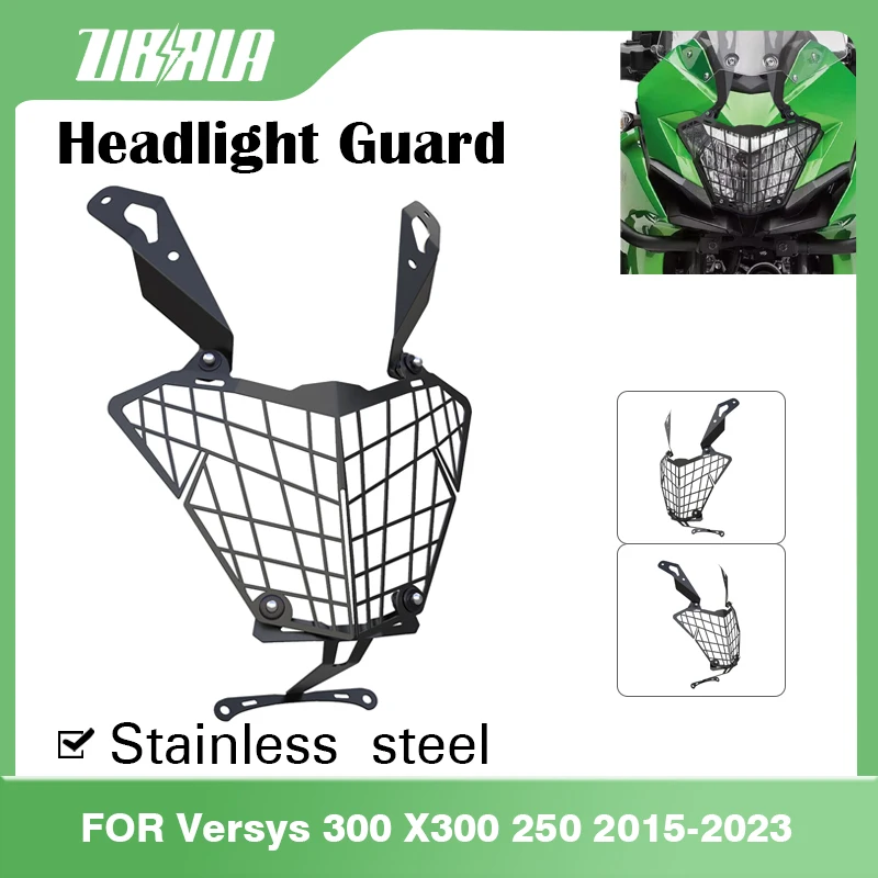 

FOR KAWASAKI VERSYS-X 250 2017-2018-2019-2020-2021-2022-2023 Motorcycle Headlight Protector Grille Guard Cover Protection Grill