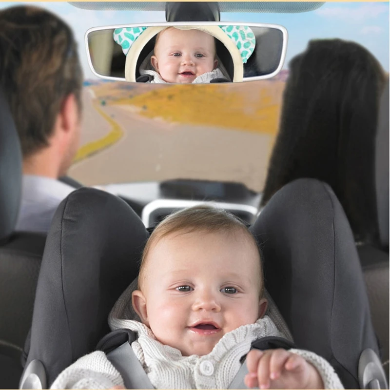 TSHOU660 Espejos retrovisores para bebé, asiento trasero de coche de seguridad, espejo de visión fácil para niños pequeños U2JD