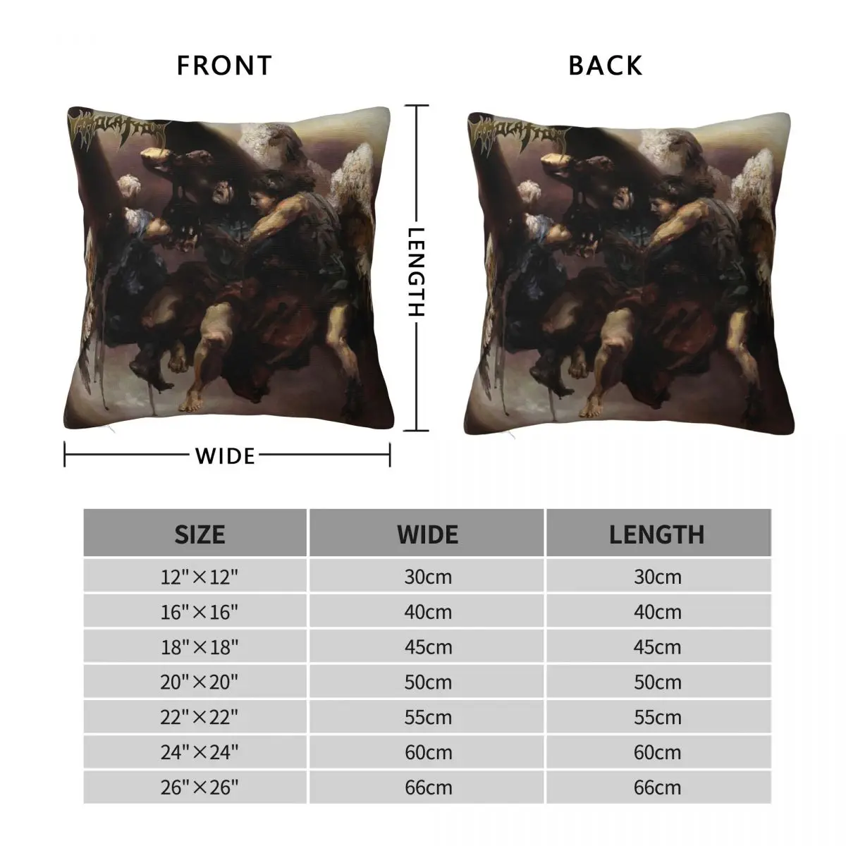 Immolation Acts Of God New Death Metal Metalcore Pillowcase Polyester Linen Velvet Creative Zip Decor Room Cushion Cover 18