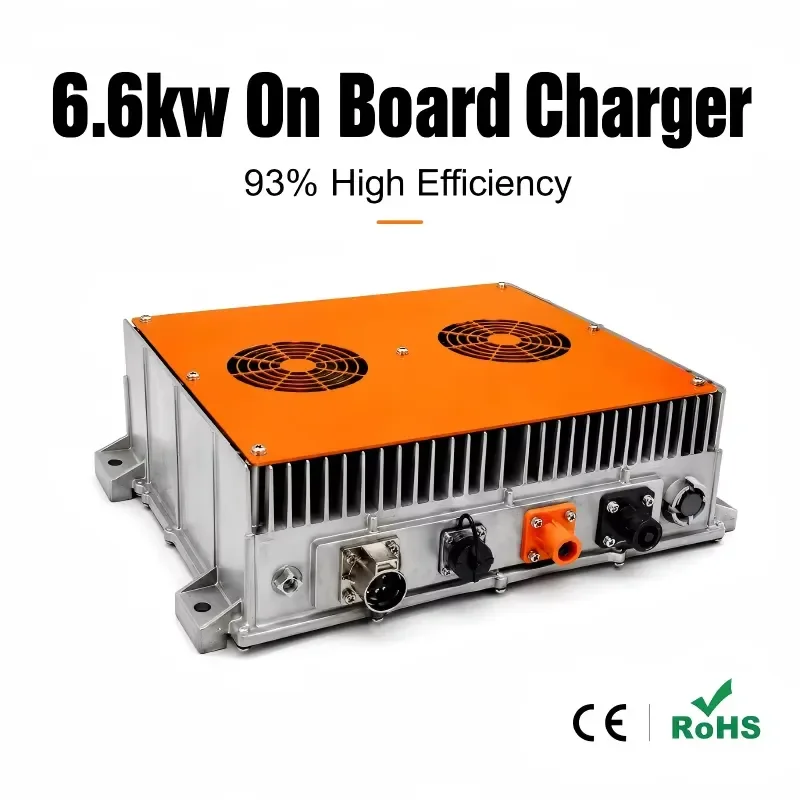 6.6kw Ev on Board OBC Charger 48V 60V 72V 84V 96V 120V 144V 360v Electric Motorcycle Lithium Battery Charger with CAN BUS