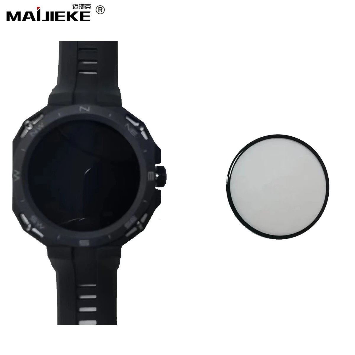 2PCS PMMA Ceramics Protective Film for Huawei Watch GT Cyber Polymer Anti Broken Screen Protector