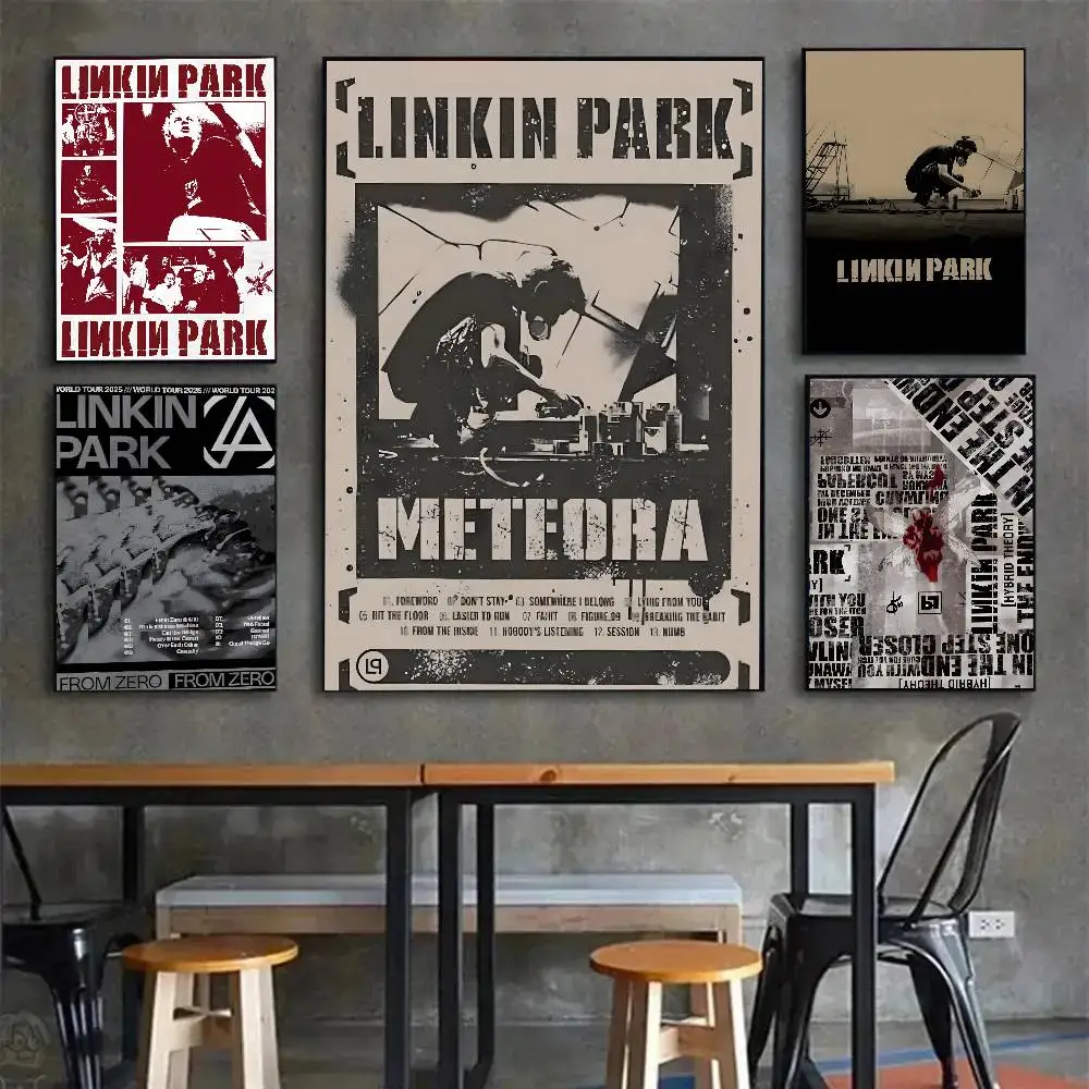 الاتجاهات الدولية L-Linkin Park ملصق فني مع مطبوعات هدية تزيين غرفة النوم وغرفة المعيشة #2