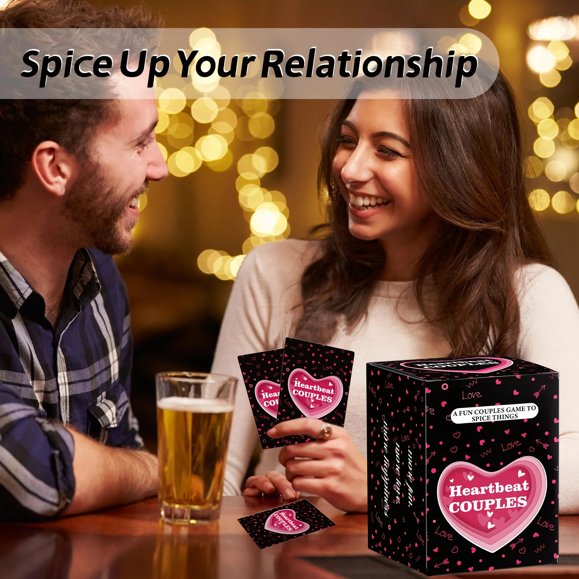Couple Drinking Card Games Perfect Anniversary Valentine's Day Gift, Party Gathering, Meaningful Conversations