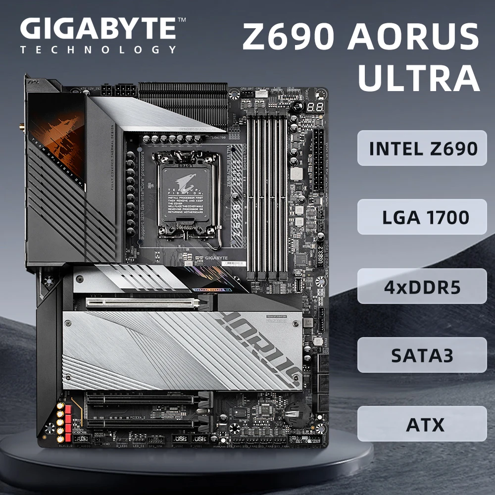 

Gigabyte Z690 AORUS MASTER Motherboard CPU Support i9-12900K i7-12700F LGA1700 Socket Intel Z690 Express Chipset 4 x DDR5 192 GB