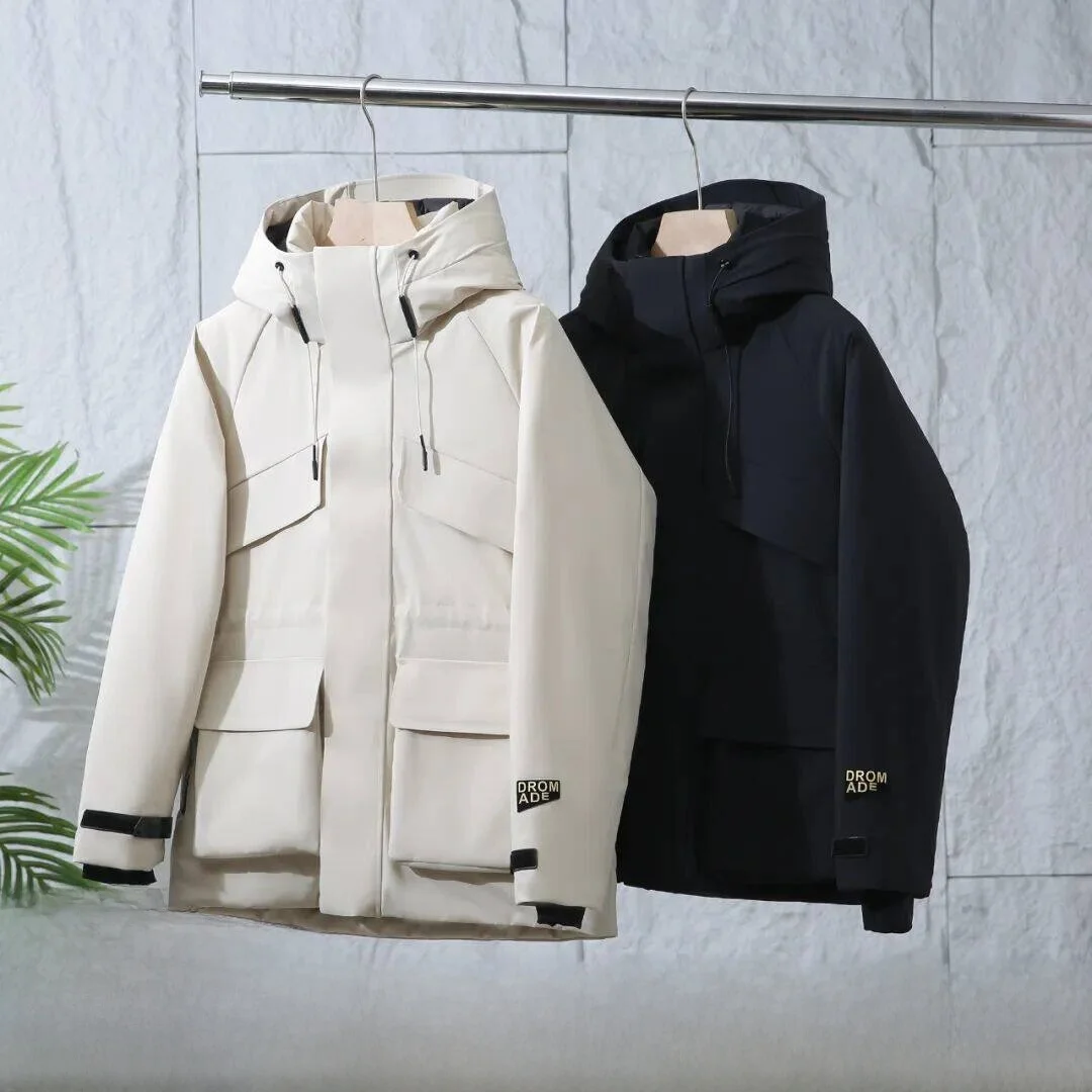 

Heat-Resistant 20 Degrees Graphene Self-Heating Winterproof Windproof Warm Duck down Jacket Men's Women's Black Gold Graphene