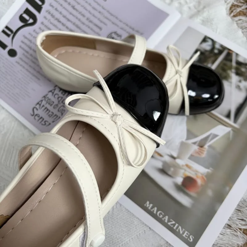 All Match Female Preppy Chic Patent Leather Square Toe Mary Janes Comfortable Casual Shoes for Party Shopping Daily view 6