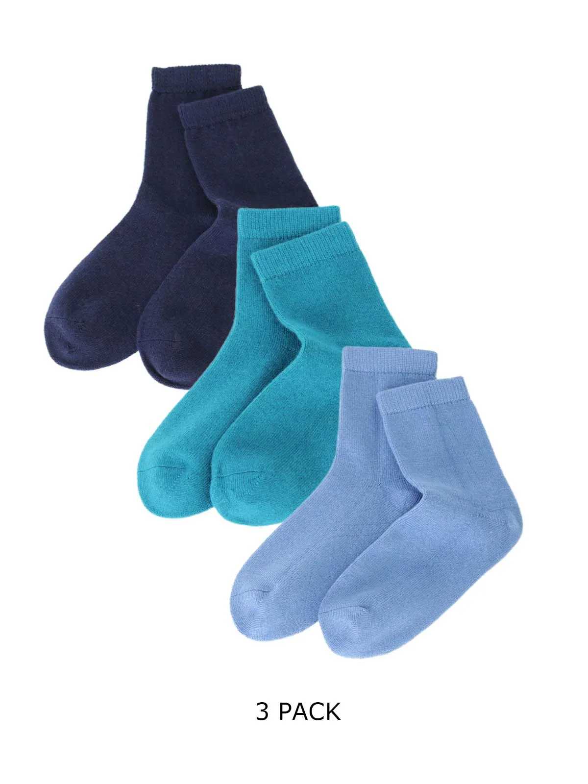 3 Pack Wool Socks Women Causal Warm Quarter Socks