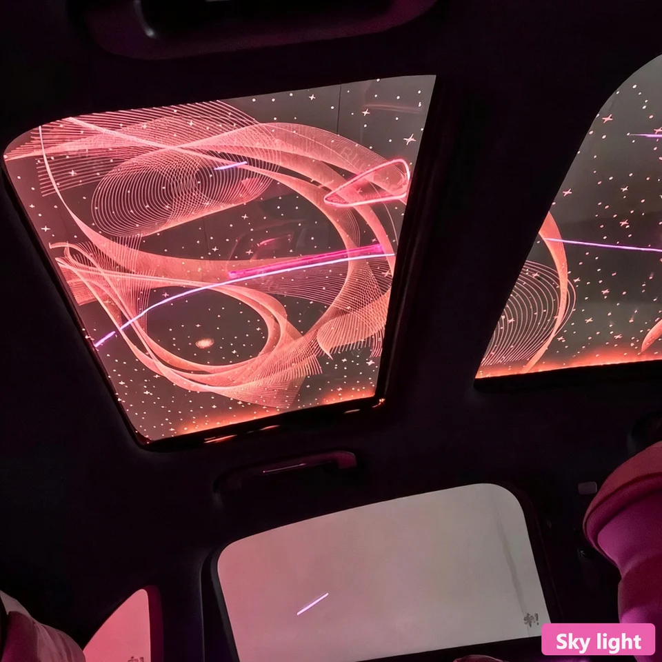 Autowellus Panoramic Skylight Starry Sky Film Ambient Light 12V For C Class W206 X254 Sunroof Star Ceiling LED