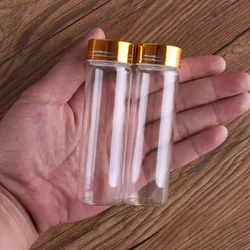 5pcs 50ml 30*100mm Spice Jars Glass bottle with Golden Caps Glass vessels Potion bottles Perfume Bottle for Wedding favors