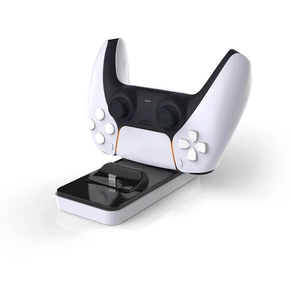 Controller wireless Doppia carica per PS5 Dock di ricarica per gamepad a doppia carica Caricatore per controller wireless per PS5