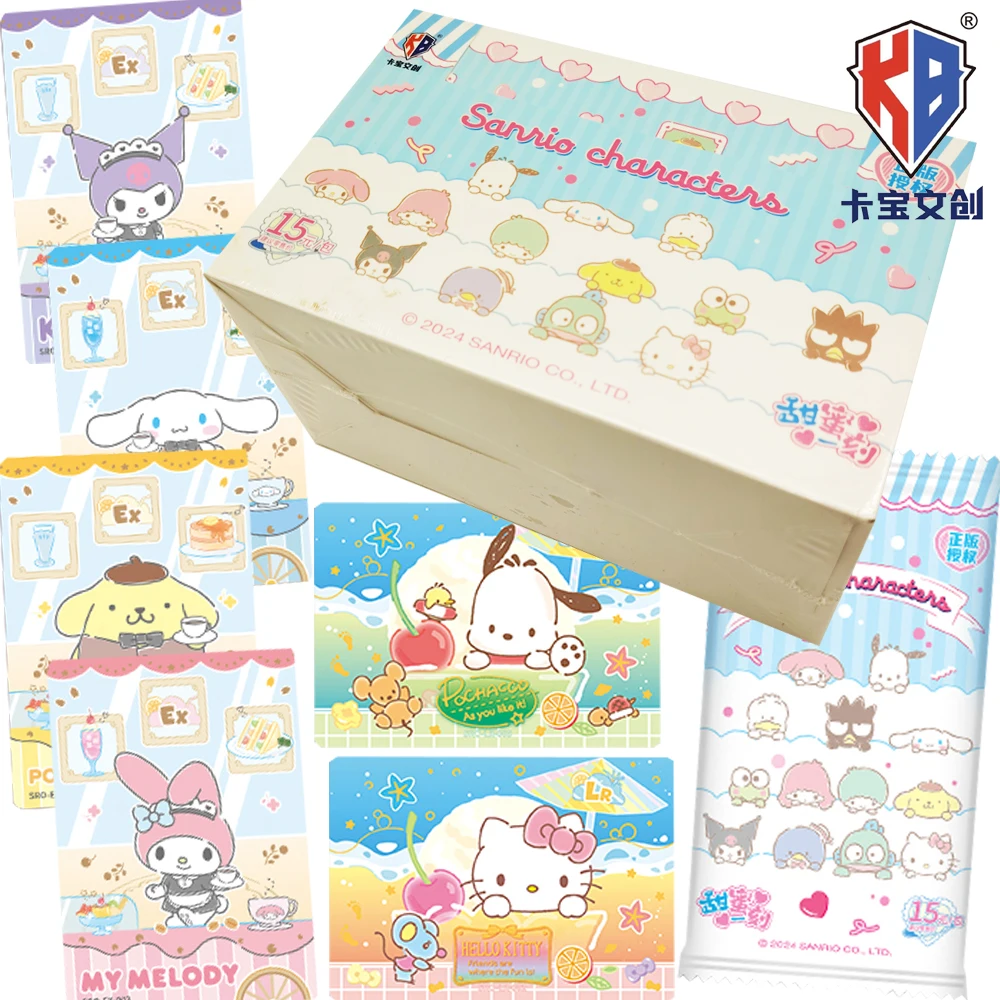 

Original Kabao Sanrio Collection Cards Anime Cartoon IP Characters Summer Beach Fun Play Lovely Crystal Cards Boys Girls Gifts