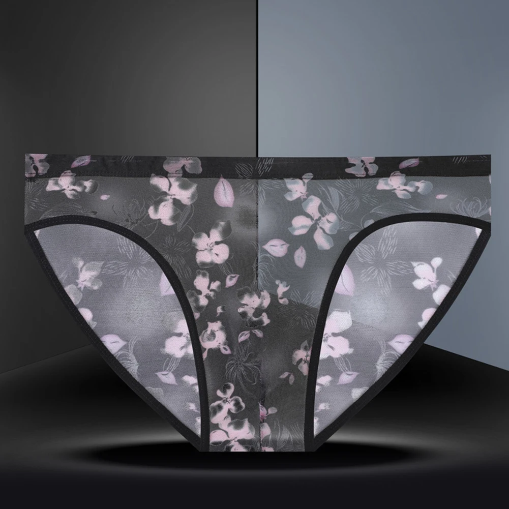 

Sexy Lingerie Men's Panties Transparent Mesh Underwear Gay Sissy Pouch Briefs Ultra-thin Trunks Breathable Erotic Underpants