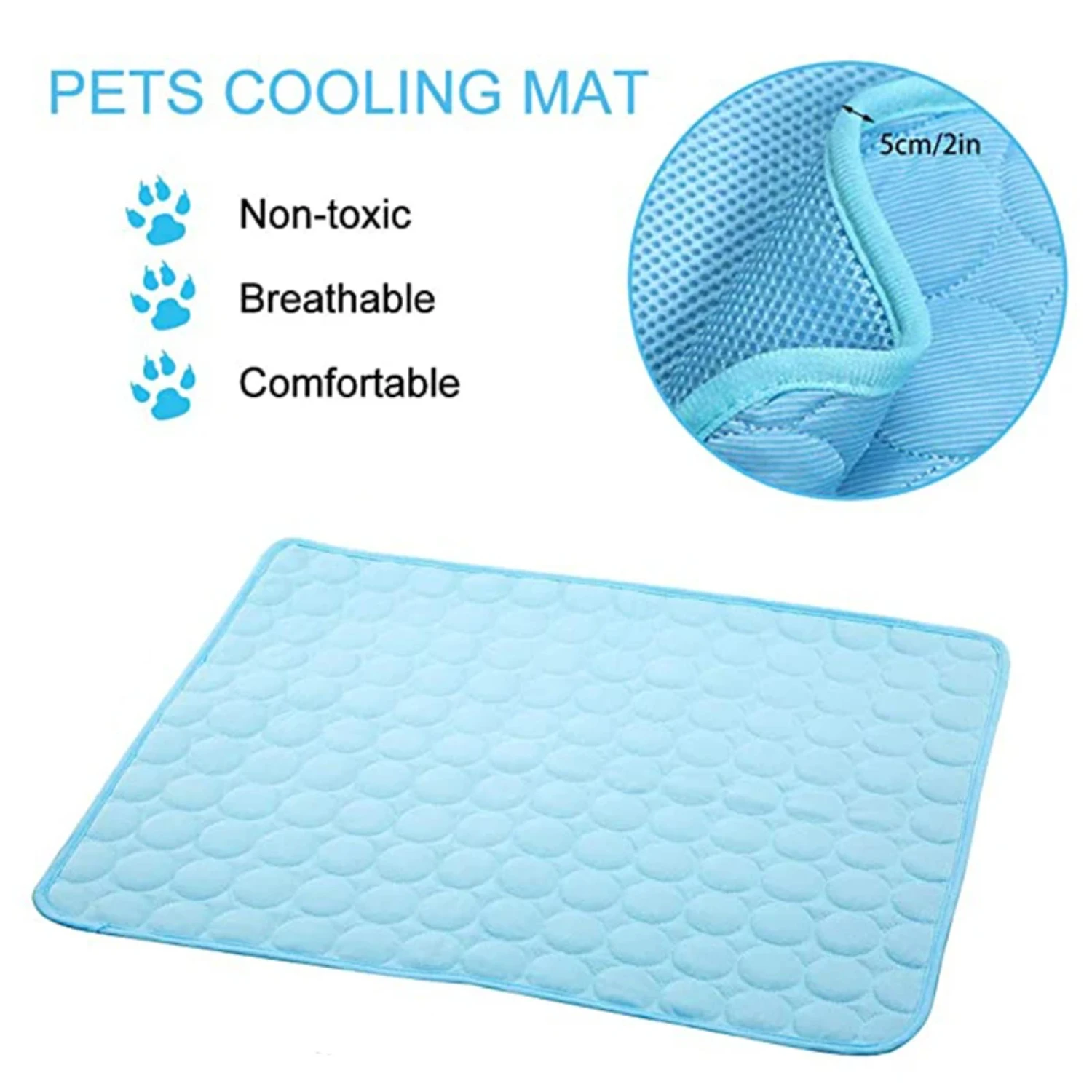 ption for Pets - Lightweight and Durable Cooling Blanket for Pets - Relaxing and Refreshing Cooling Pad for Pets - Soft and Cool