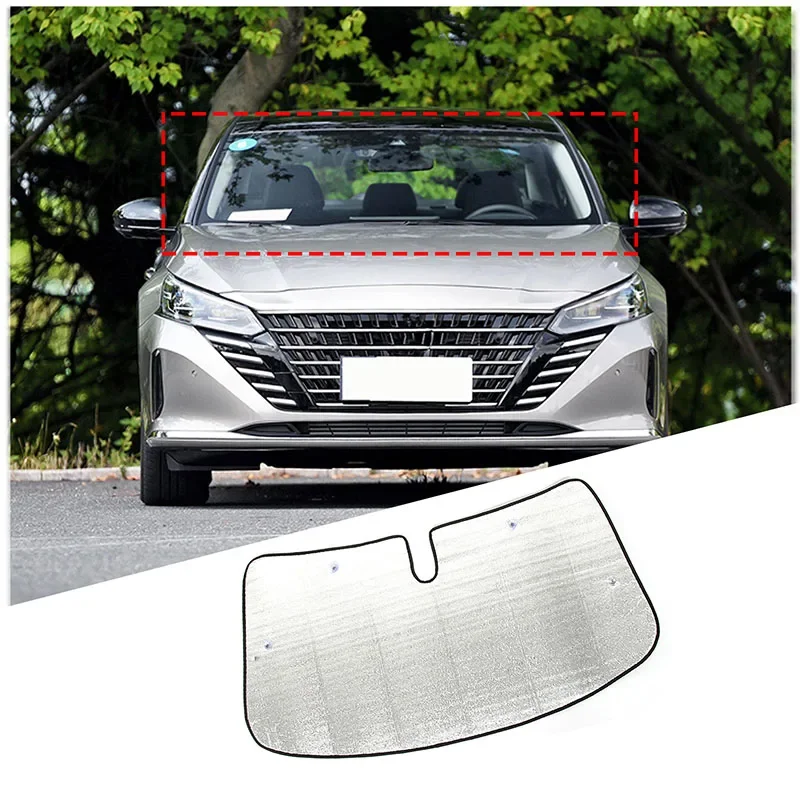 For Nissan Teana 2018-2023 Aluminum Foil Silver Car Forward Windshield Sunshade Car Solar Protection Pad Car Accessories