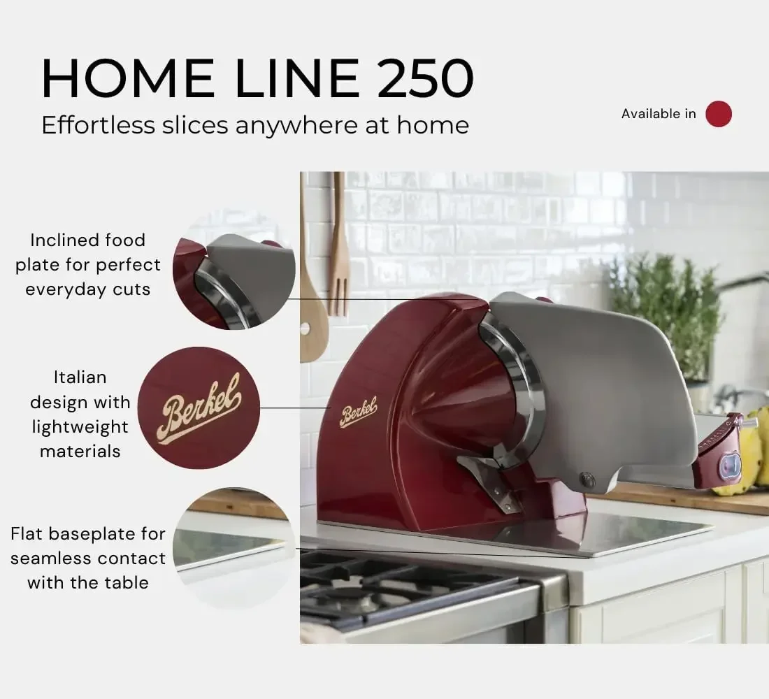 Home Line 250 Food Slicer - Red | 10