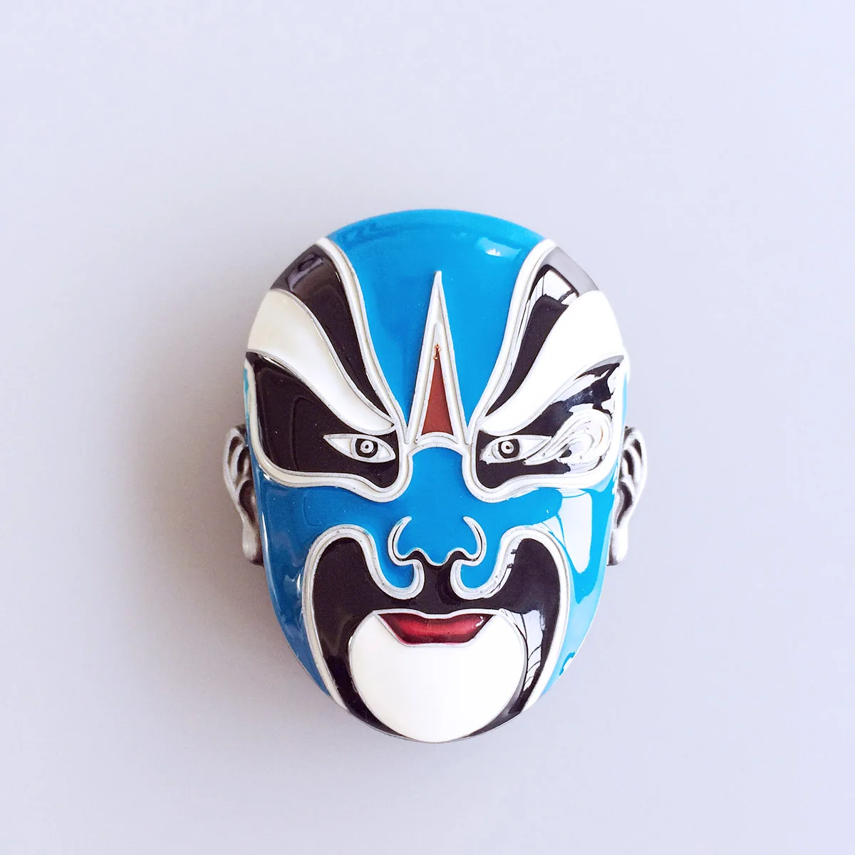 Peking Opera Face Enamel Vintage Belt Buckle BUCKLE-CH001