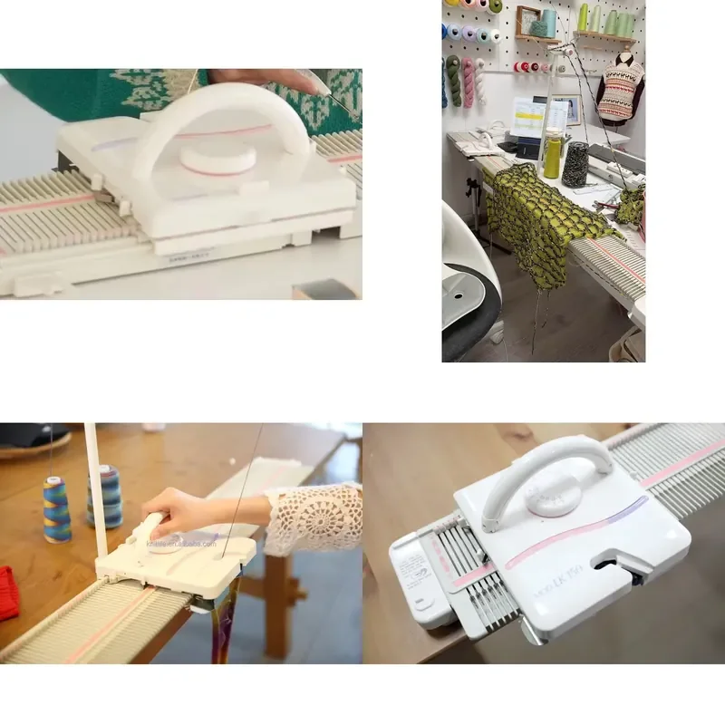 2026 Hot Sale Silver Reed LK150 for Hand-Driven Jacquard 3.9G 6.5mm Mid-Gauge Beginner Weaving Knitting Machine for Home Use