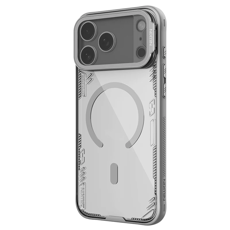 Nillkin para iPhone 17 Pro max/17 Pro funda iceblade Prop protección de cámara magnética con soporte duro PC contraportada protectora