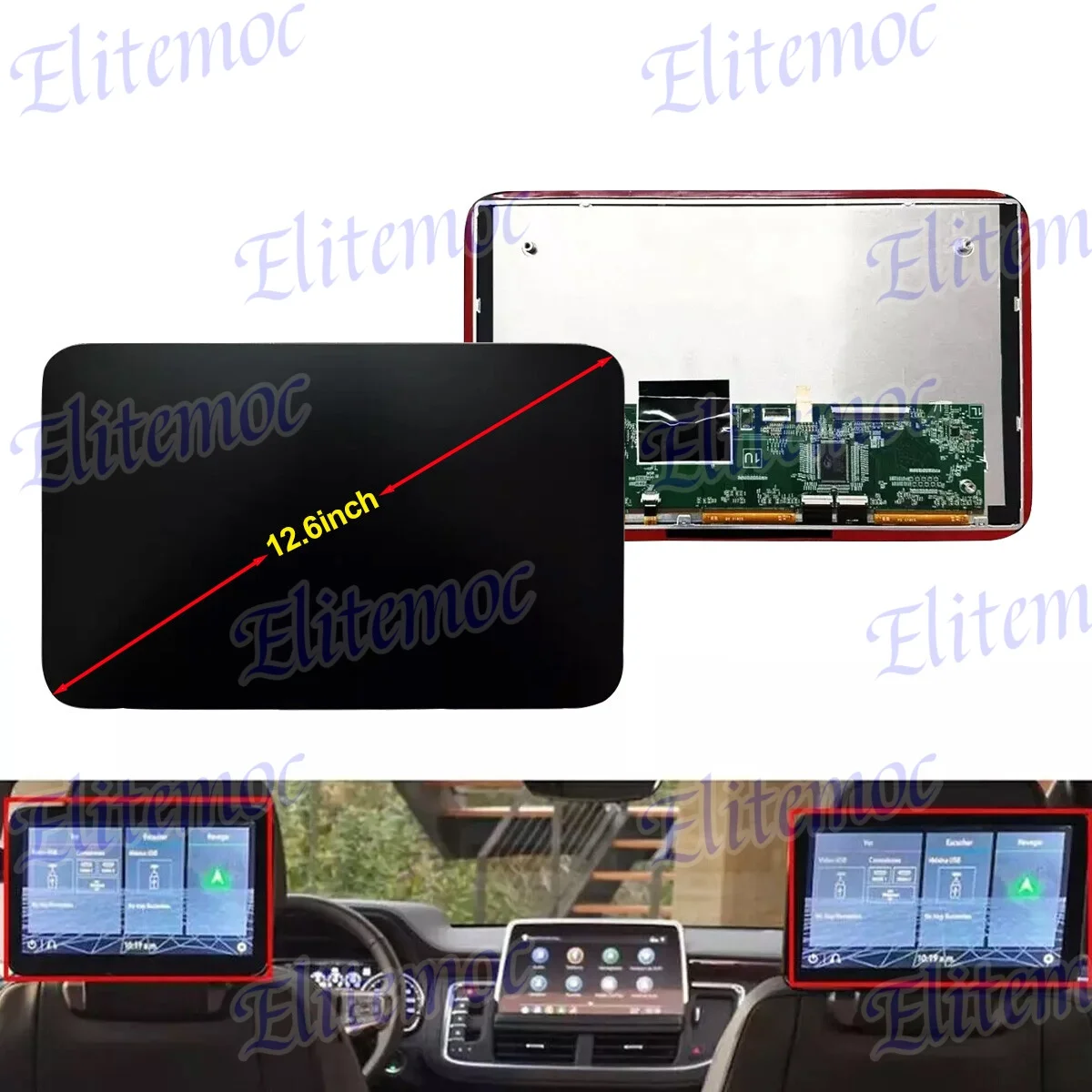 

DD126EA-01A Display Rear Seat Screen For Chevy Tahoe Suburban GMC Yukon 2021-2024