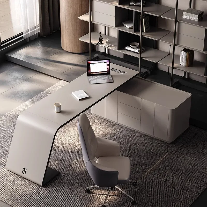 مكتب مكتب طلاء فاخر راقي وبسيط وحديث ومبتكر مكتب الرئيس مدير Mesas De Escritorio أثاث المكاتب