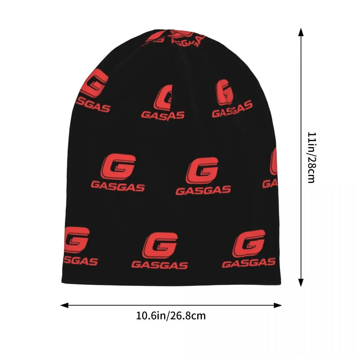 Gasgas Plaid Logo Warm Knitted Cap Hip Hop Bonnet Hat Autumn Winter Outdoor Beanies Hats for Unisex Adult