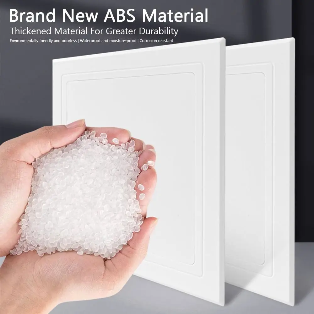 Self-adhesive Access Panel Door Plastic Removable Opening Flap Cover Plate White ABS Access Hatch Cover Doors Wall Ceiling