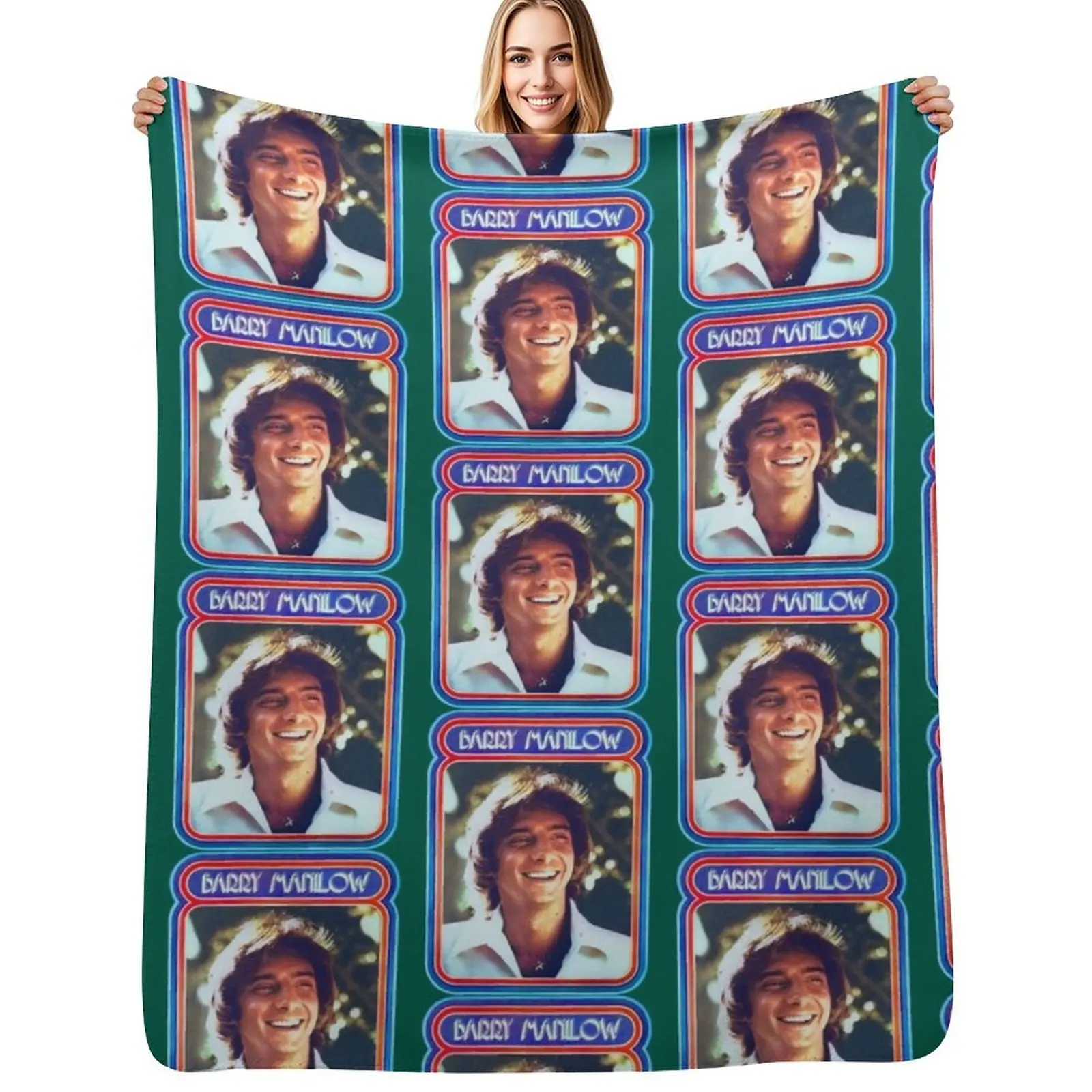 

Barry Manilow Throw Blanket Warm Comfortable Blanket Gift for Parents Friends