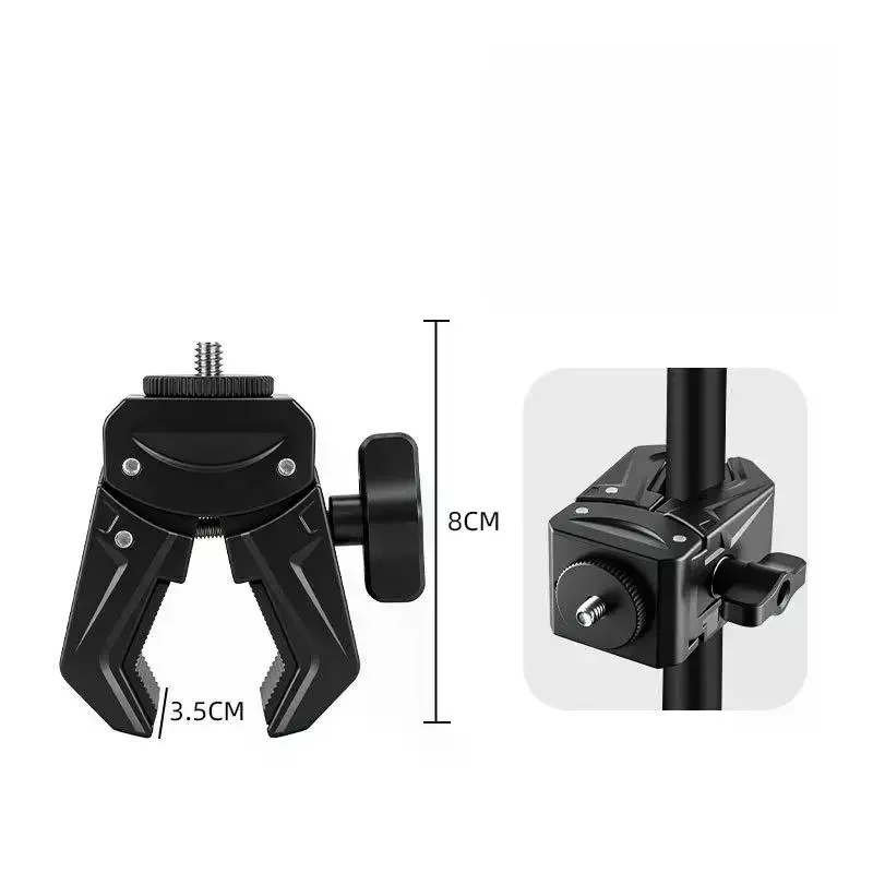 1Pcs Photography Equipment Accessories Adjustable Mounting Clamp With 1/4inch Screw Hole 15-45mm Adjustable Jaw