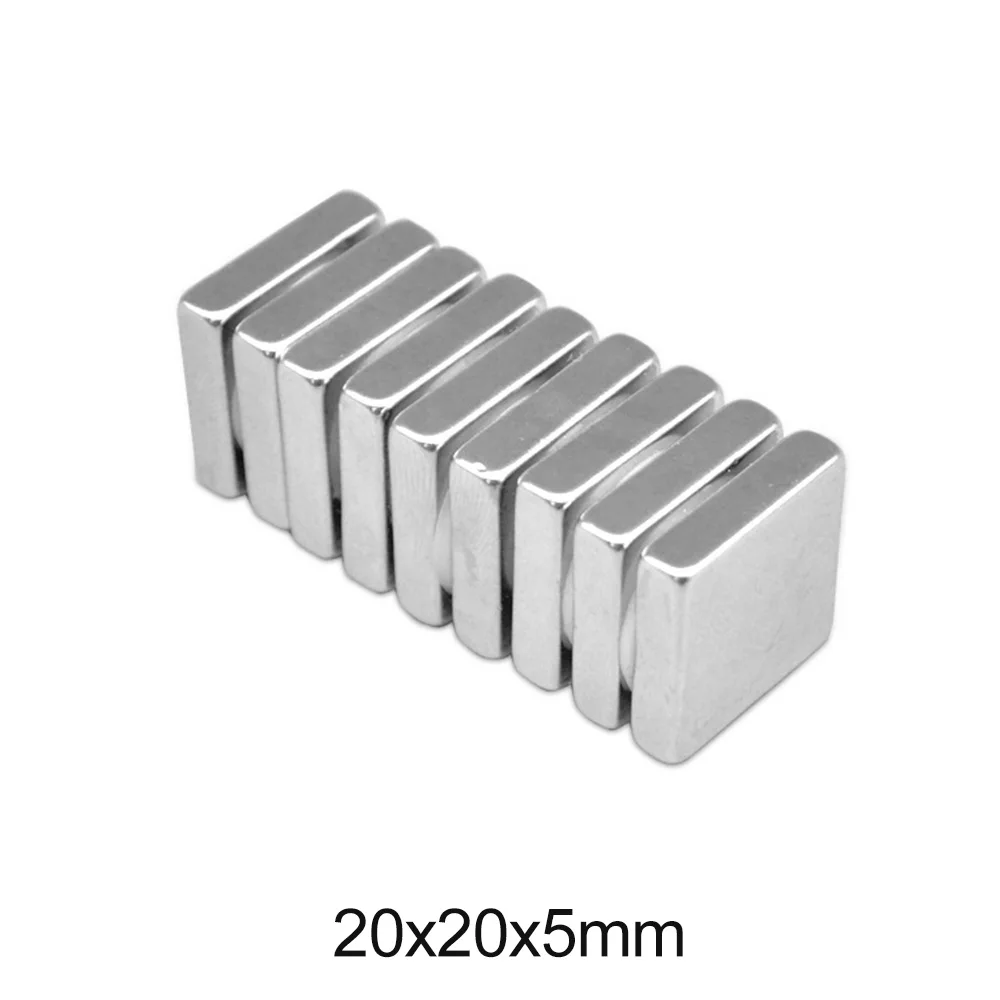 

2pcs 20x20x5mm Powerful Magnets 20x20x5mm Permanent Quadrate Magnet 20X20mm Super Strong Neodymium Magnet 20*20*5mm