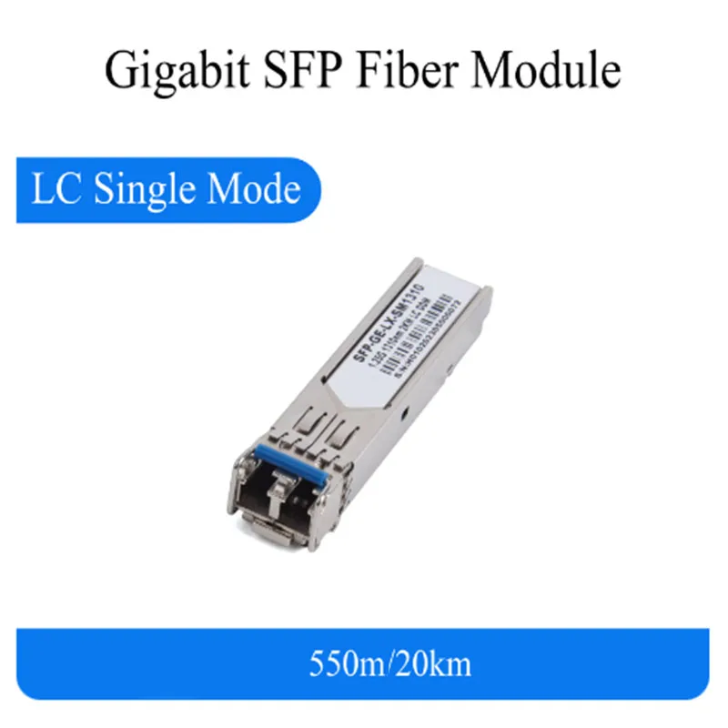 

Duplex Gigabit SFP Module LC WDM 1.25G 20KM Bidi Single Mode Fiber Optical Transceiver Compatible 850nm/1310nm with Cisco Switch