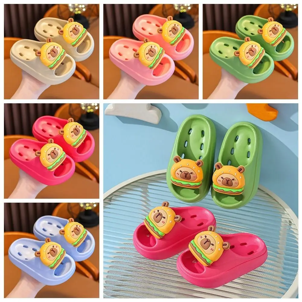

Capybara Children's Indoor Slippers Eva Anti-slip Toddler Rubber Slippers Thick-soled Thickened Baby Bathroom Slippers Beach