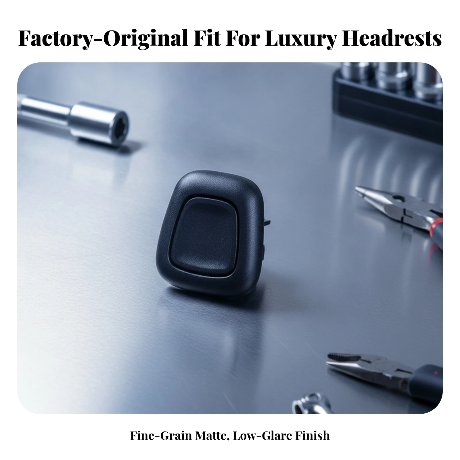 Seat Headrest Adjustment Button Great Fit Seat Headrest Switch Button Car Part No Splicing Hardware Compact for Mechanics