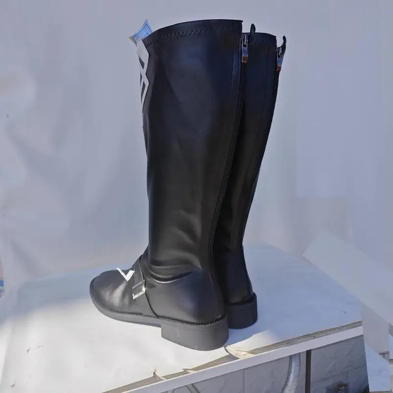 Captain Capitano Cosplay Schoenen Spel Genshin Impact Mannen Kostuum Fatui Harbinger Kapitein Cosplay Laarzen Schoenen